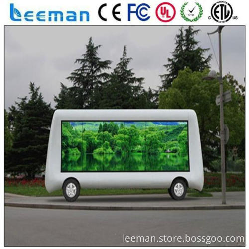 outdoor advertising digital display screens informative led screen solar vms trailer Leeman P10 mobile truck led tv screen